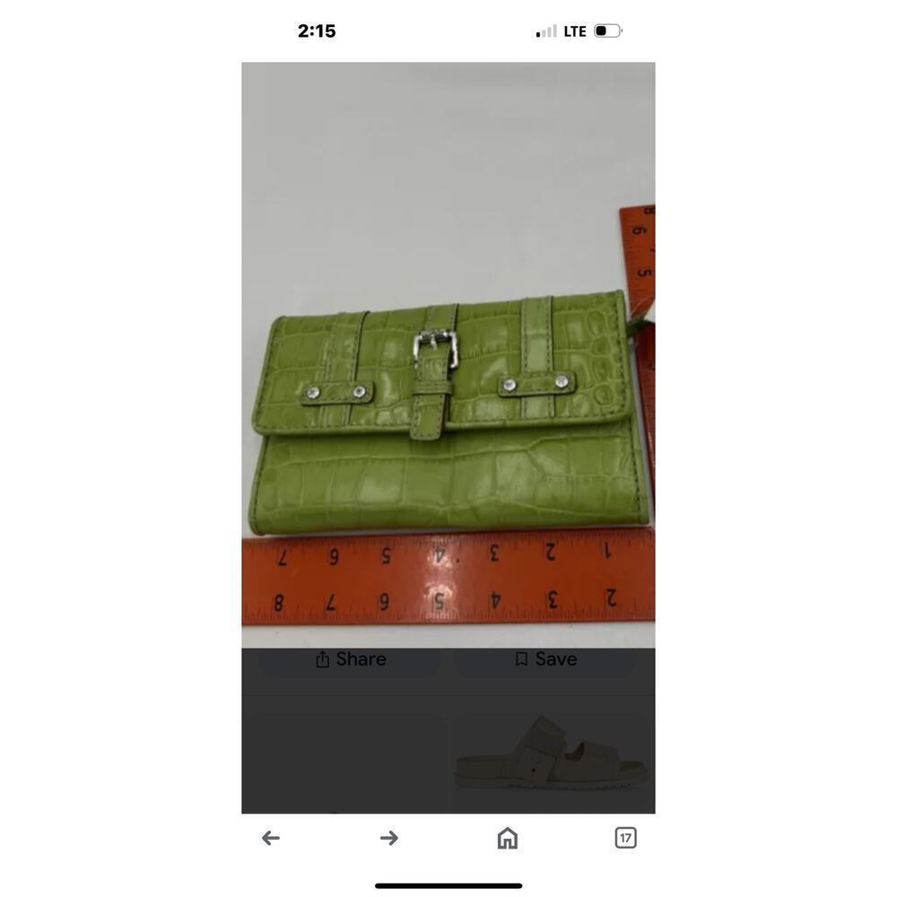 Michael Kors “Natasha” croc embossed leather wallet. - Picture 2 of 11
